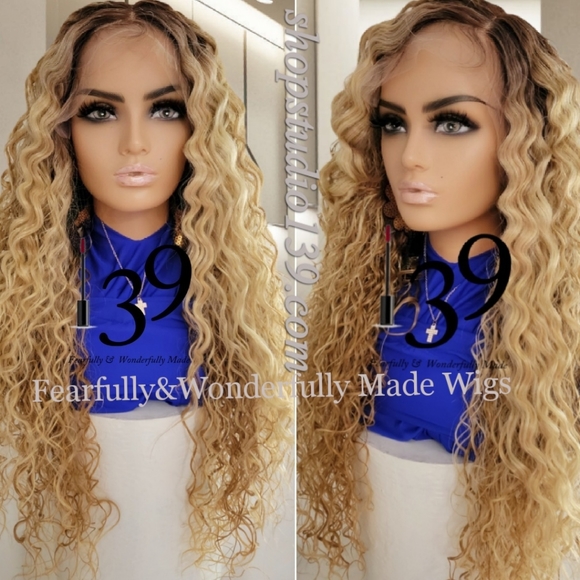 Honey blonde water lace front wig - Picture 1 of 3